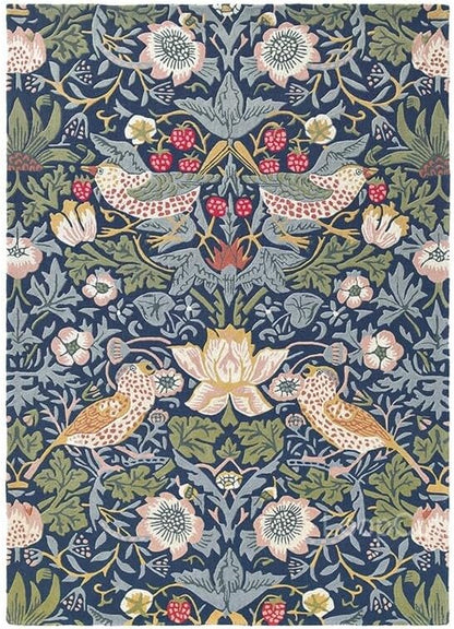 William Morris Handmade Garden-Inspired Floral & Botanical Wool Area Rug | Avyay Rugs